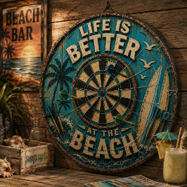 Life Is Better at the Beach ダーツボード
