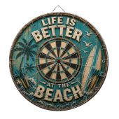 Life Is Better at the Beach ダーツボード (正面)