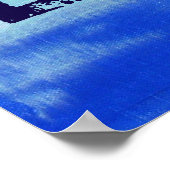 Life is Better at the Beach - Blue Abstract Art ポスター (角)