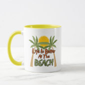 Life Is Better At The Beach Coffee Mug マグカップ (左)