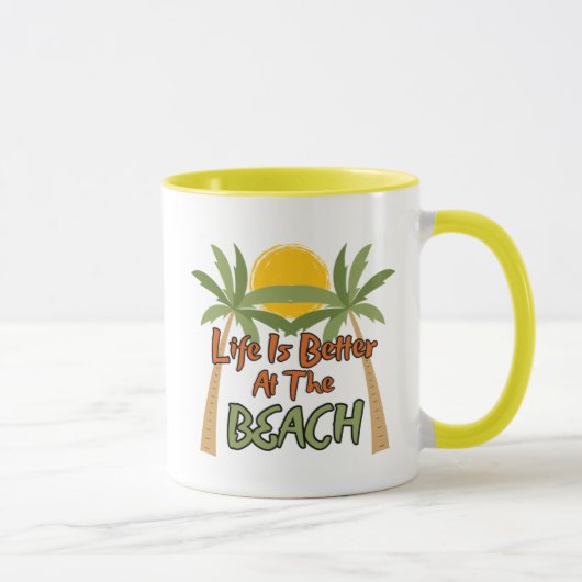 Life Is Better At The Beach Coffee Mug マグカップ (右)