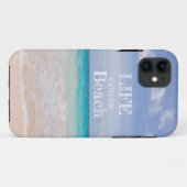 Life is Better at the Beach iPhone 11 カバー (裏面(横))