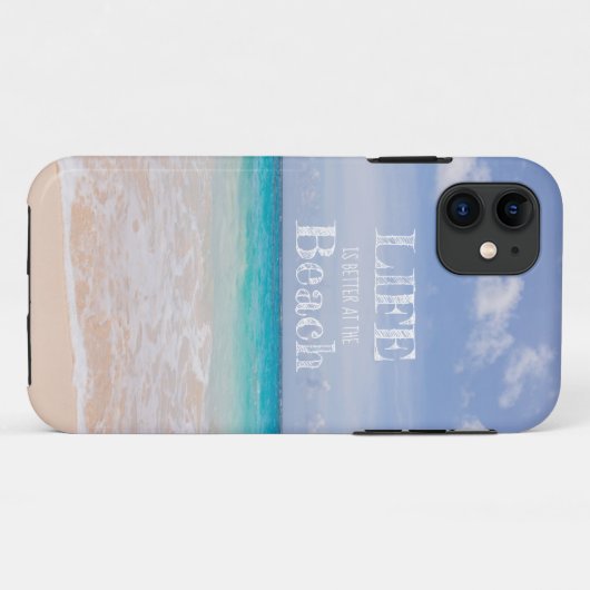 Life is Better at the Beach iPhone 11 カバー (裏面(横))