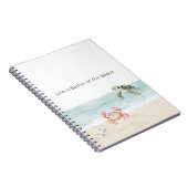 Life is Better at the Beach Starfish Sea Turtle ノートブック (右側)