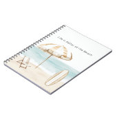 Life is Better at the Beach Umbrella Surf Board ノートブック (左側)
