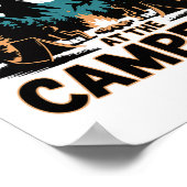 Life Is Better At The Campfire Funny Camper Camp C ポスター (角)