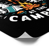 Life is Better at The Campfire Funny Camping ポスター (角)