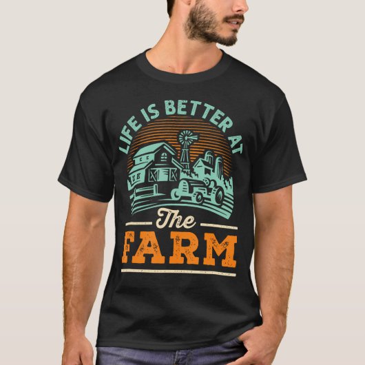 Life Is Better At The Farm Local Tシャツ (正面)