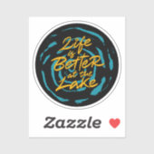 Life is better at the lake シール (シート)
