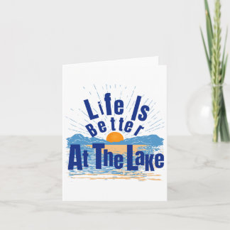 Life Is Better At The Lake Bum Fishing Boating Gif カード