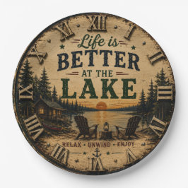 Life Is Better at the Lake House ペーパープレート
