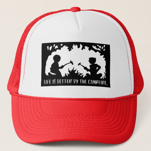 Life Is Better By The Campfire キャップ (正面)