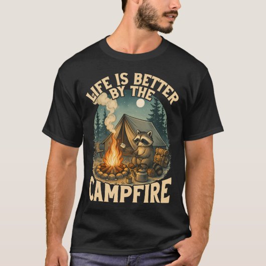 Life Is Better By The Campfire Smores Funny Tシャツ (正面)