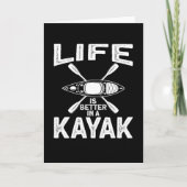Life Is Better in A Kajak Canoe カード (正面)