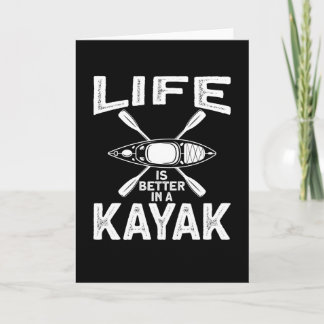 Life Is Better in A Kajak Canoe カード