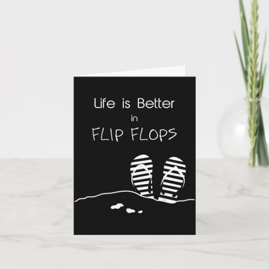 Life is better in Flip Flops カード (正面)