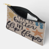 life is better in flip flops cosmetic pouch アクセサリーポーチ (見開き)