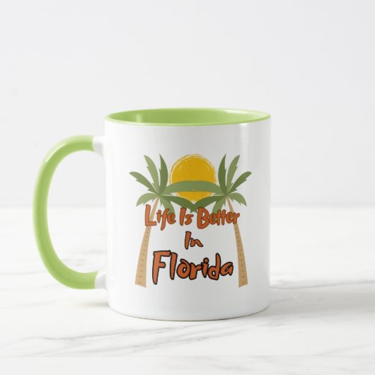 Life Is Better In Florida Coffee Mug マグカップ (左)