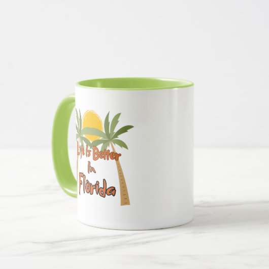Life Is Better In Florida Coffee Mug マグカップ (正面左)