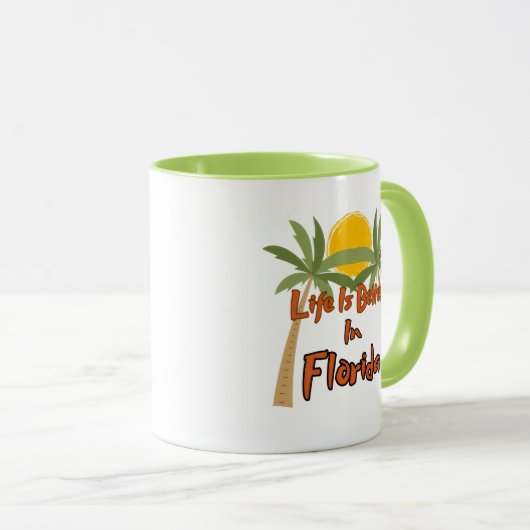 Life Is Better In Florida Coffee Mug マグカップ (正面右)