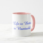 Life is Better in Nantucket Hydrangea Mug マグカップ (正面右)