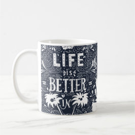 Life is Better in Porto コーヒーマグカップ