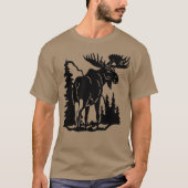 Life Is Better In The Adirondacks Moose Tシャツ (正面)