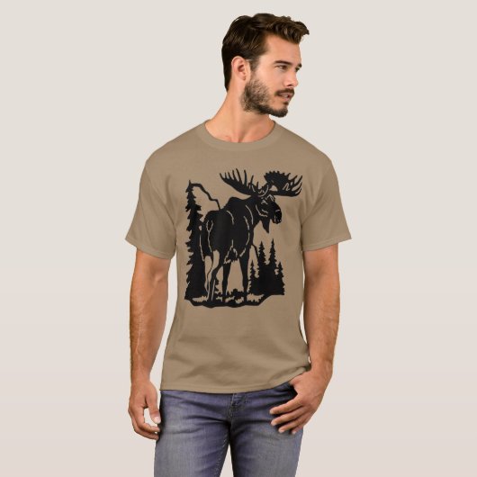 Life Is Better In The Adirondacks Moose Tシャツ (正面フル)