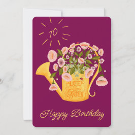 Life is better in the garden personalise card シーズンカード