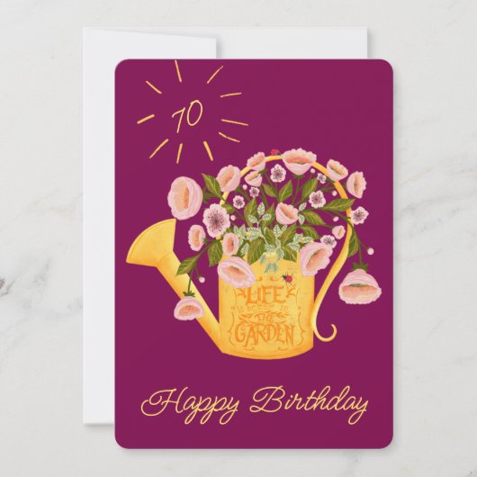 Life is better in the garden personalise card シーズンカード (正面)