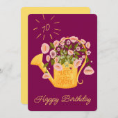 Life is better in the garden personalise card シーズンカード (正面/裏面)