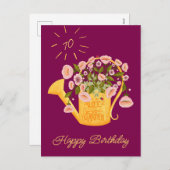 Life is better in the garden personalise card シーズンポストカード (正面/裏面)