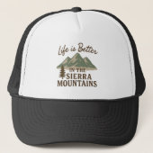 Life is Better in the Sierra Mountains キャップ (正面)