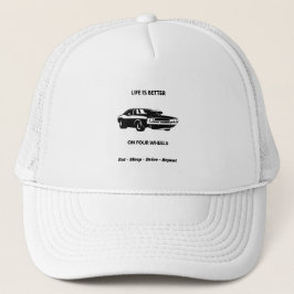 Life Is Better On Four Wheels Cap キャップ