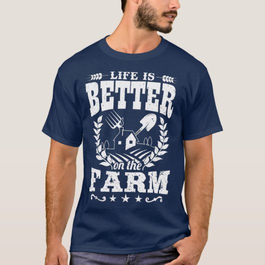 Life Is Better On The Farm Shirt - Grasland Tシャツ (正面)