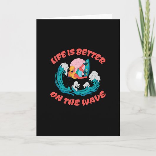 Life is better on the Wave Wakeboarding カード (正面)