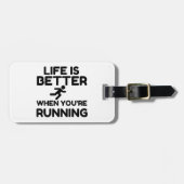 Life Is Better Running ラゲッジタグ (正面横)