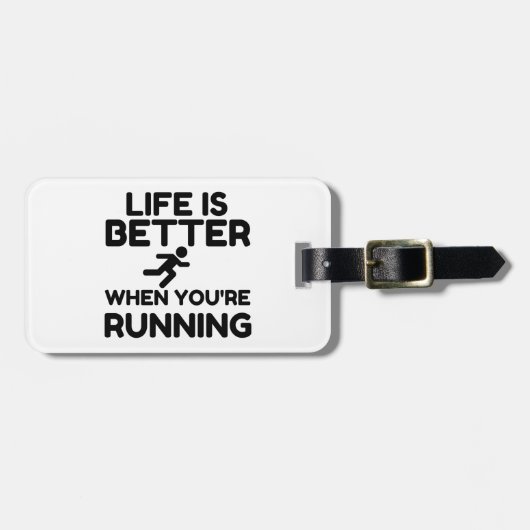 Life Is Better Running ラゲッジタグ (正面横)