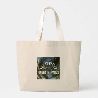 "Life is Better Under the Palms" Jumbo Tote ラージトートバッグ