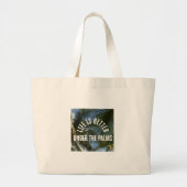 "Life is Better Under the Palms" Jumbo Tote ラージトートバッグ (正面)