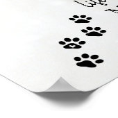 Life Is Better w w/カスタムDog Photo Dog Name Poster ポスター (角)