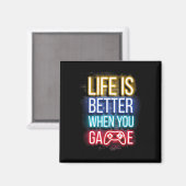 Life Is Better When U Game Controller Video Games  マグネット (正面/裏面)