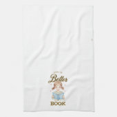 Life is Better with a Book Kitchen Towel キッチンタオル (縦)