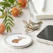 Life Is Better With a Cat – Cute Cat Lover Design キーホルダー (側面)