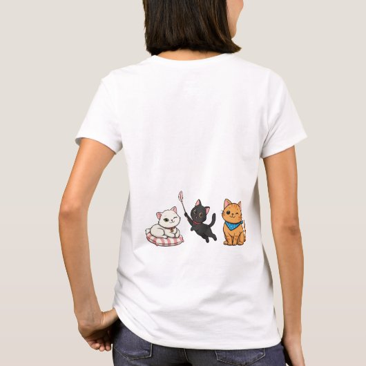 Life Is Better With a Cat! Tシャツ (裏面)