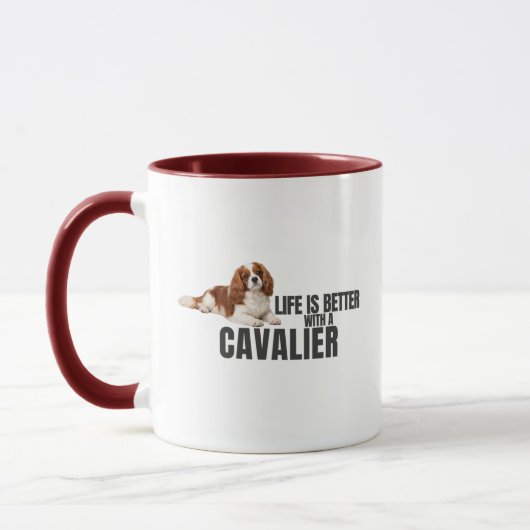 Life Is Better With a Cavalier Mug マグカップ (左)