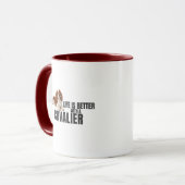 Life Is Better With a Cavalier Mug マグカップ (正面左)