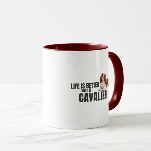 Life Is Better With a Cavalier Mug マグカップ (正面右)