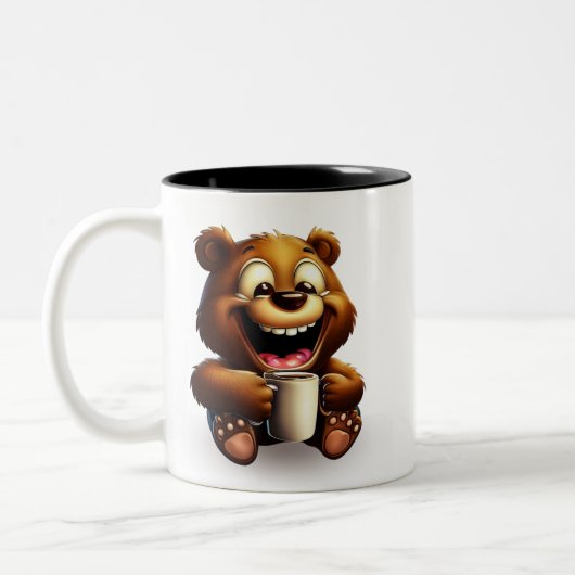 LIFE IS BETTER WITH A COFFEE ツートーンマグカップ (左)