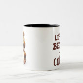 LIFE IS BETTER WITH A COFFEE ツートーンマグカップ (中央)